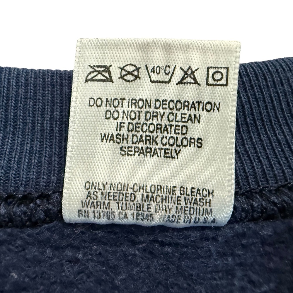 VTG Fruit of the Loom Alaska Graphic Sweatshirt Blue Crewneck Wildlife Size M - Picture 5 of 10